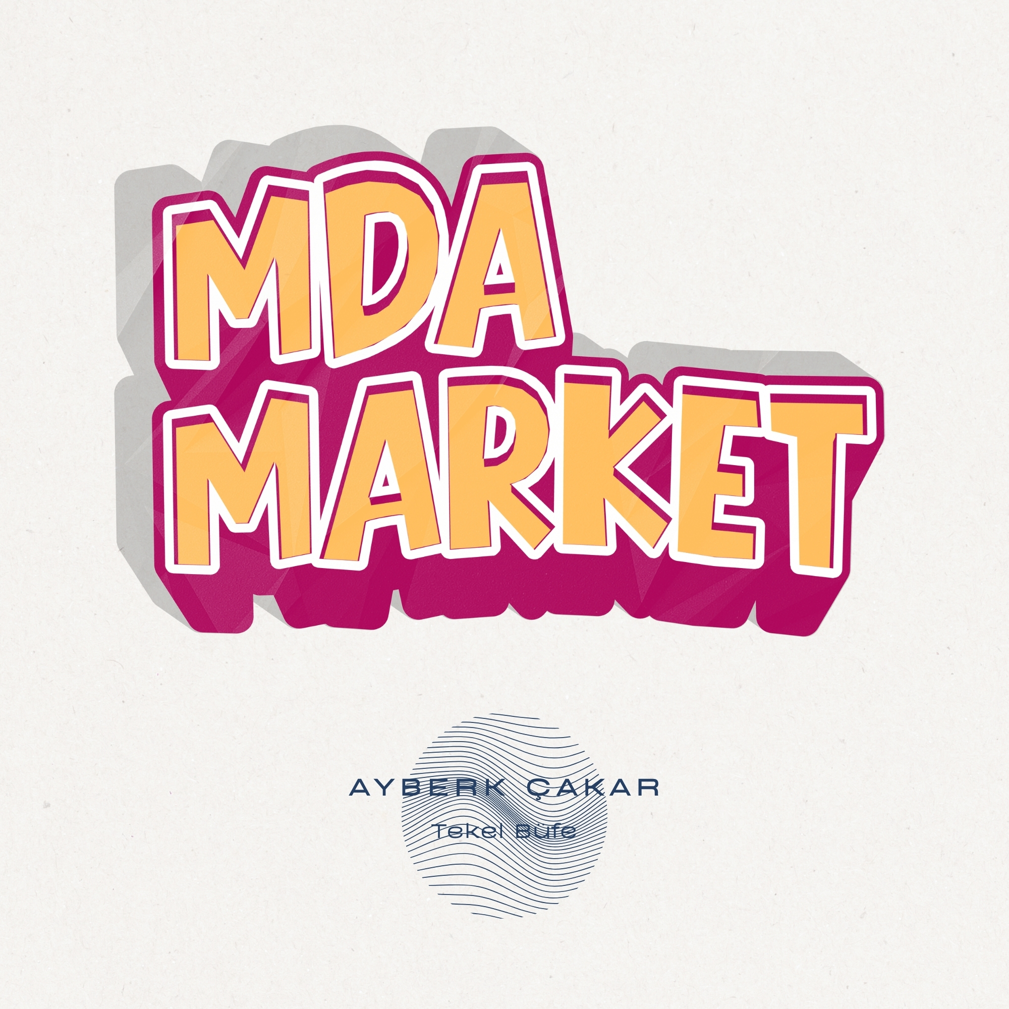 MDA Market içerisinde rengarenk atıştırmalıklar ve içeceklerle dolu raflar